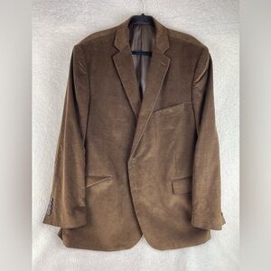 Stafford brown corduroy sport coat, size 50 Reg